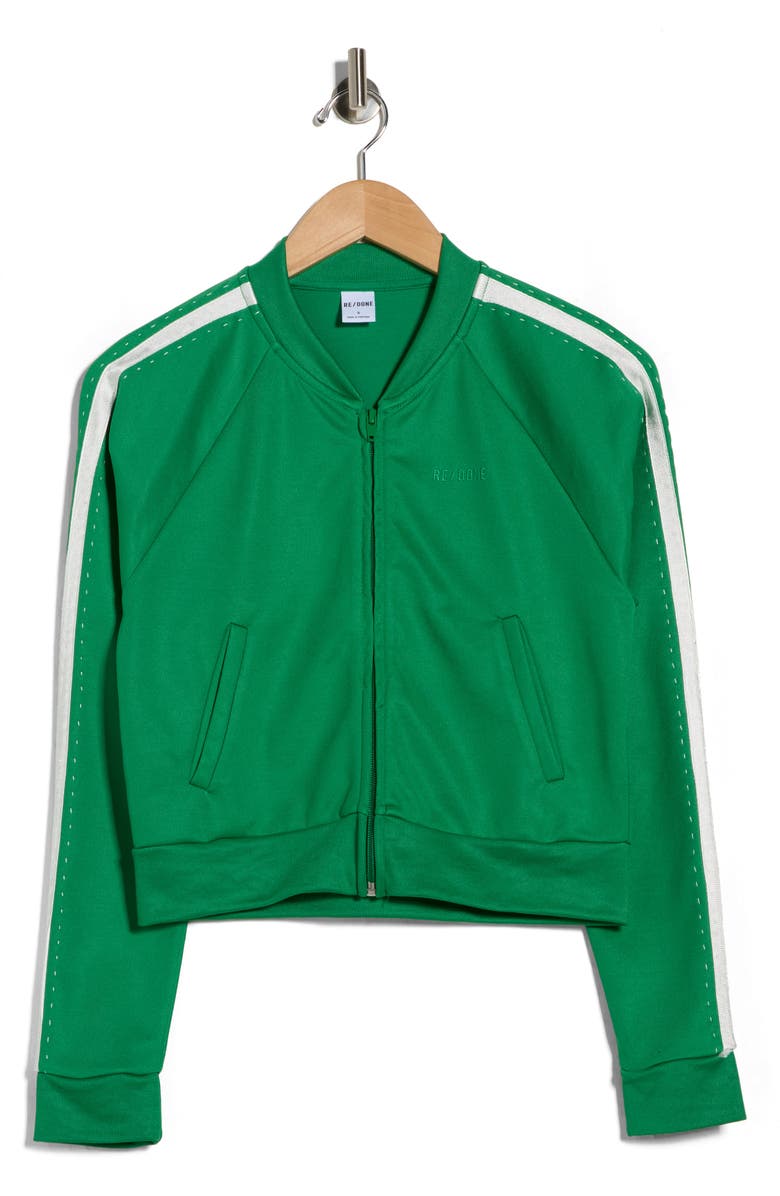 Re/Done Sunland Track Jacket, Main, color, Verde