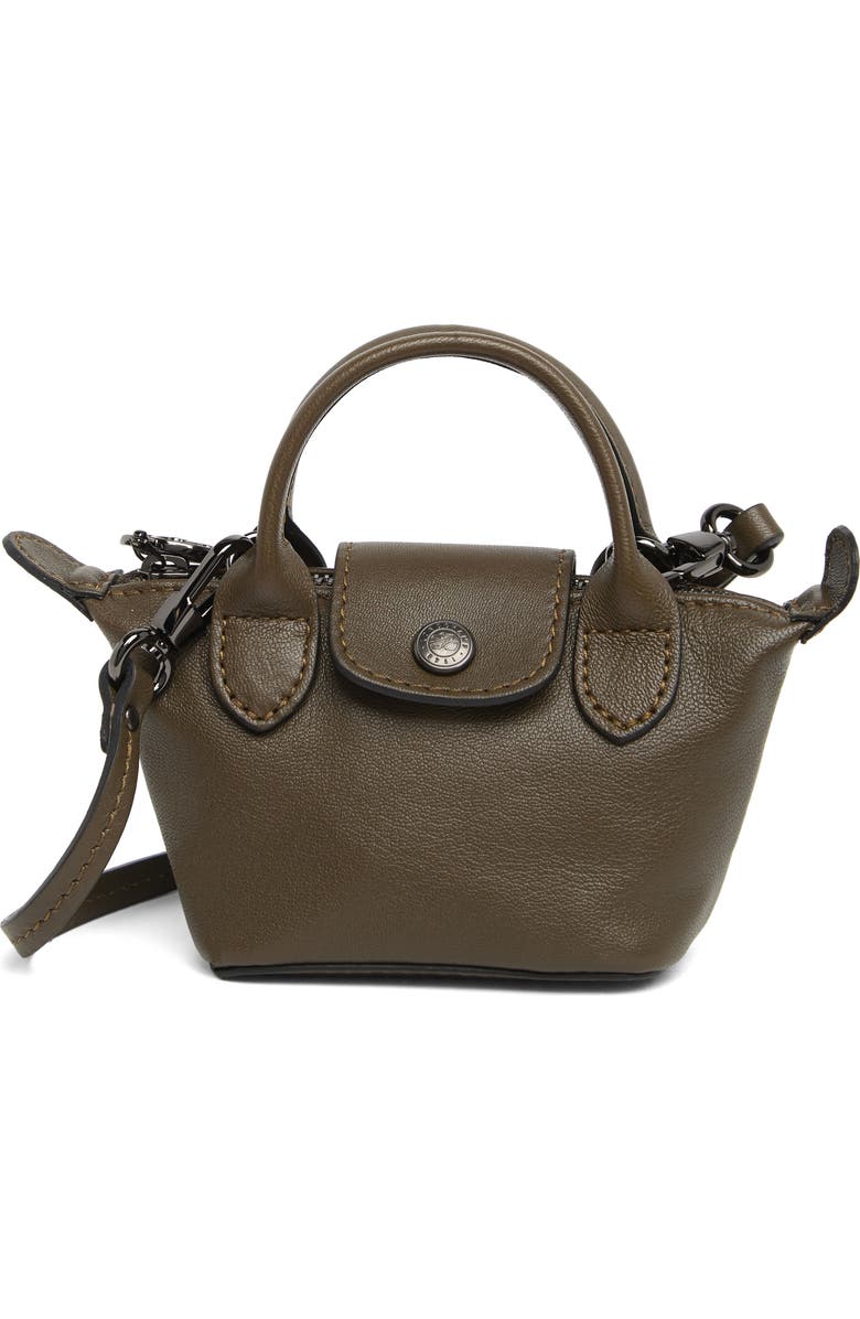 Longchamp Nano Leather Crossbody Bag, Main, color,