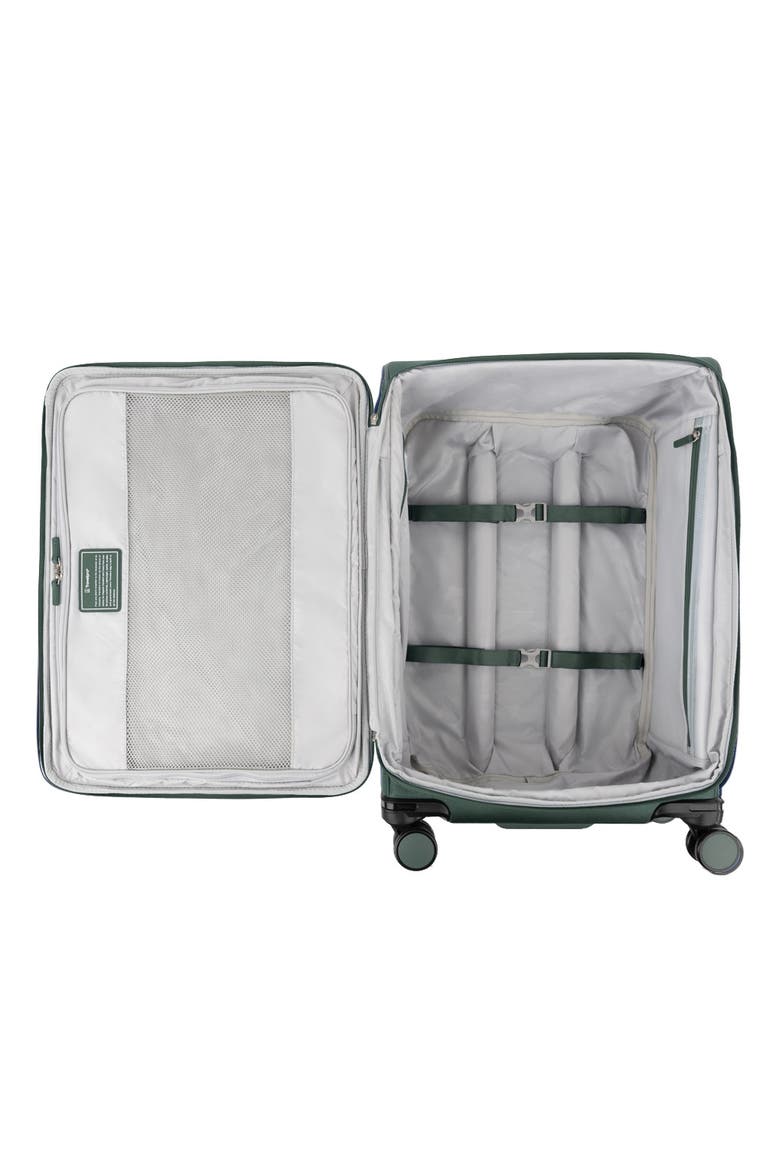Versapack + Lightweight Softside Expandable 25" Medium Checked Spinner Luggage, Alternate, color, Desert Sage