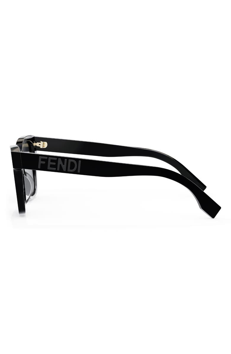 Fendi 'Fendi Lettering 54mm Geometric Sunglasses, Alternate, color,