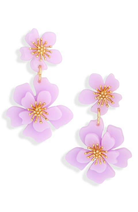 Pansy Drop Earrings