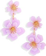 Leith Pansy Drop Earrings