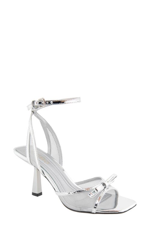 Bcbg Rino Ankle Strap Sandal In Silver