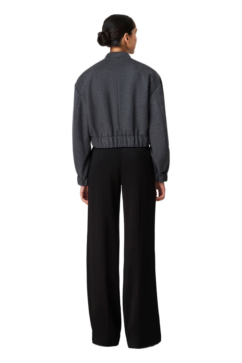 Bomber Jacket, Alternate, color, Light Grey Melange