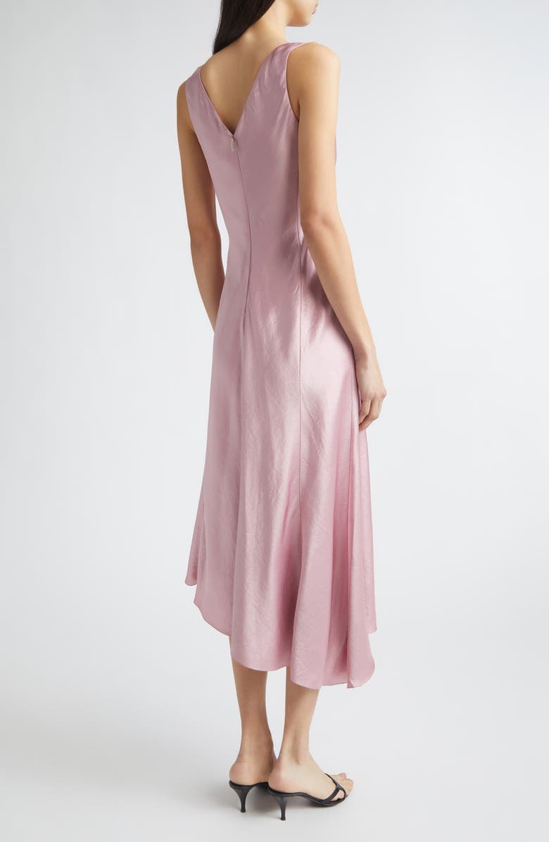 Jason Wu Collection Washed Satin Asymmetric Bias Cut Dress, Alternate, color, Peony