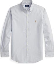 Polo Ralph Lauren Classic Fit Stripe Cotton Button-Down Oxford Shirt