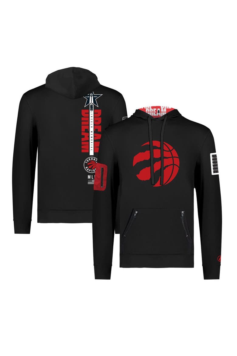 Unisex FISLL x Black History Collection  Black Toronto Raptors Pullover Hoodie, Main, color, Black