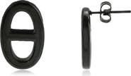 REBL Oval Link Stud Earrings