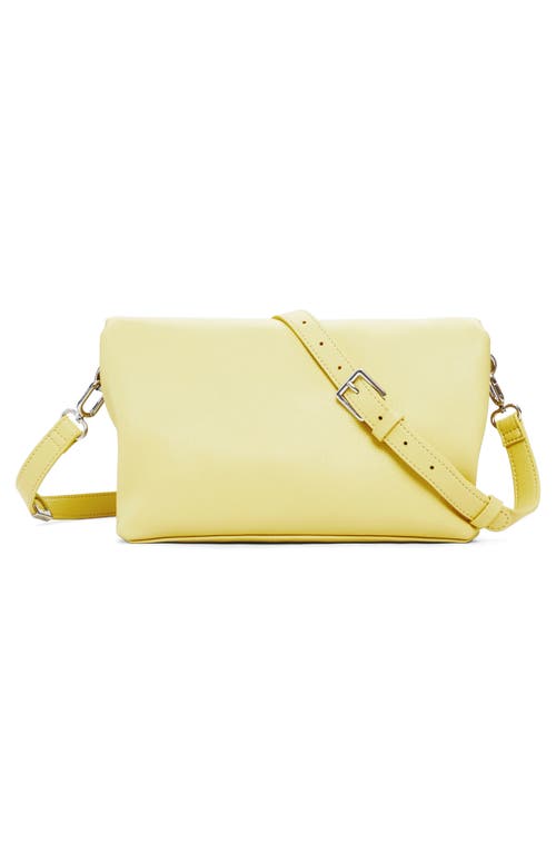 Desigual Faux Leather Shoulder Bag In Yellow