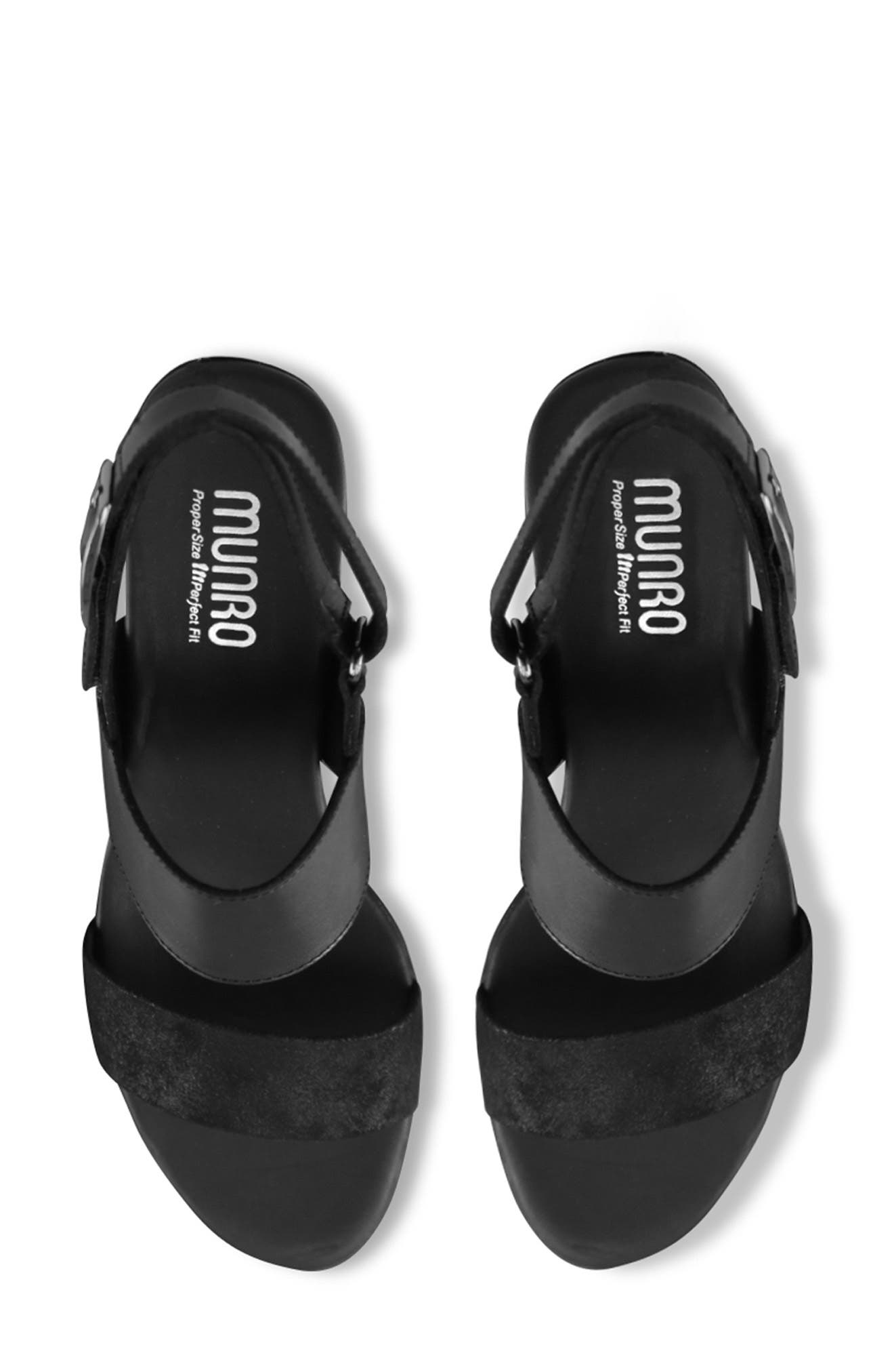 Munro Livia Slingback Sandal, Alternate, color, Black Shim