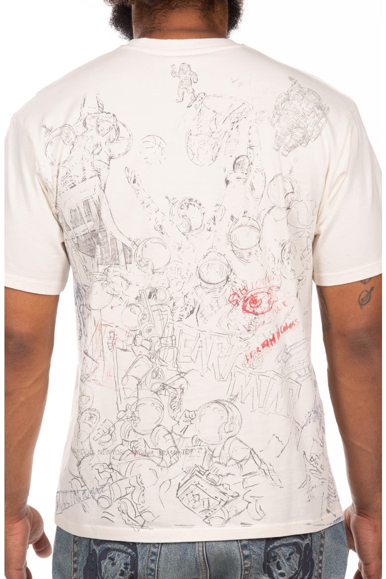Sketch Graphic T-Shirt, Alternate, color, GARDENIA