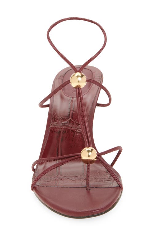 Steve Madden Ramos Strappy Sandal In Burgundy