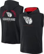 FANATICS Men's Fanatics Black Cleveland Guardians Fire Speed Sleeveless Pullover Hoodie