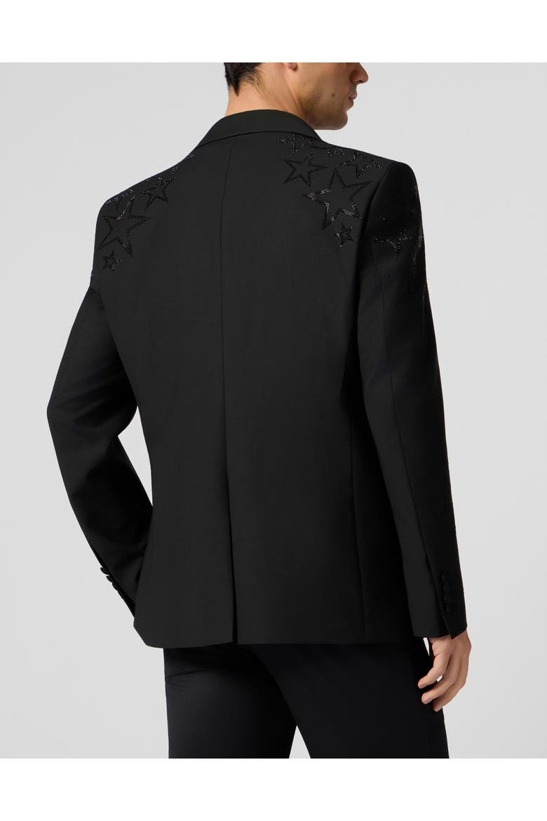 Blazer Gigolo Fit Stars Stones Men, Alternate, color, black