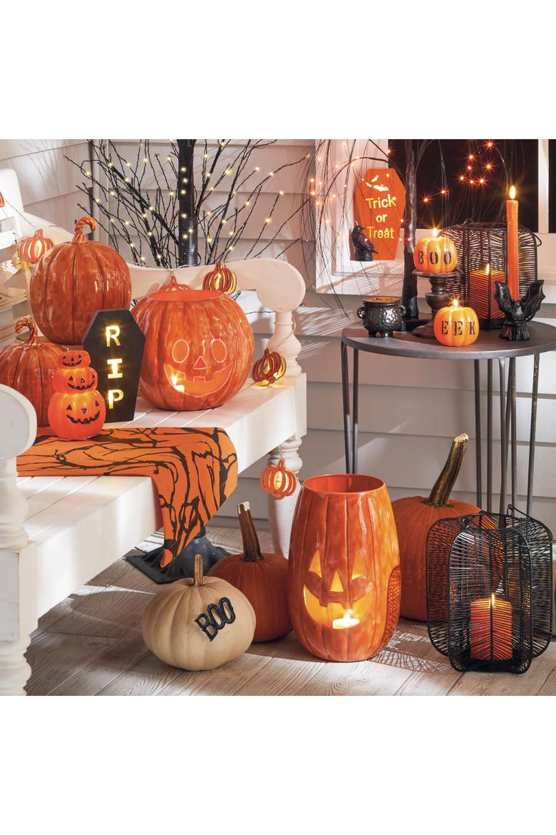 RIP Coffin LED Black Wood Decor Halloween Indoor Sculpture, Alternate, color, Black