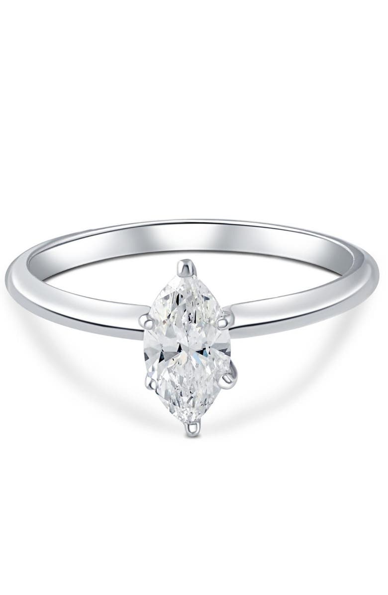 Bliss Diamond Platinum .72Ct Marquise Natural Certified Diamond Solitaire Engagement Ring, Main, color, Platinum