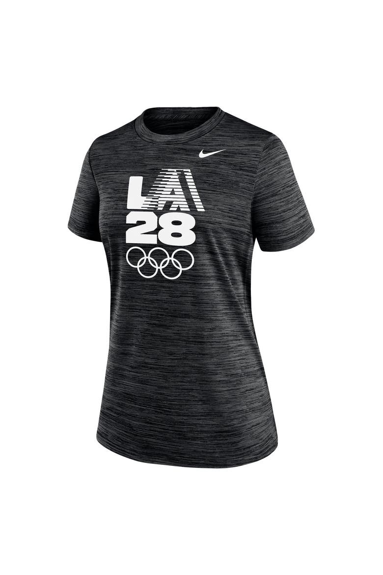 Women's Nike Black LA28 Summer Olympics Velocity Dri-FIT T-Shirt, Alternate, color, Black