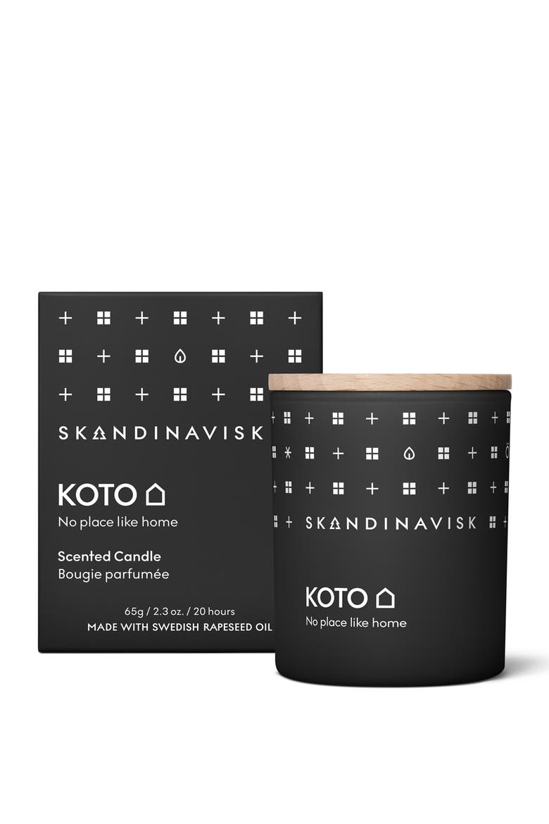 KOTO Scented Candle 65g, Main, color, Black