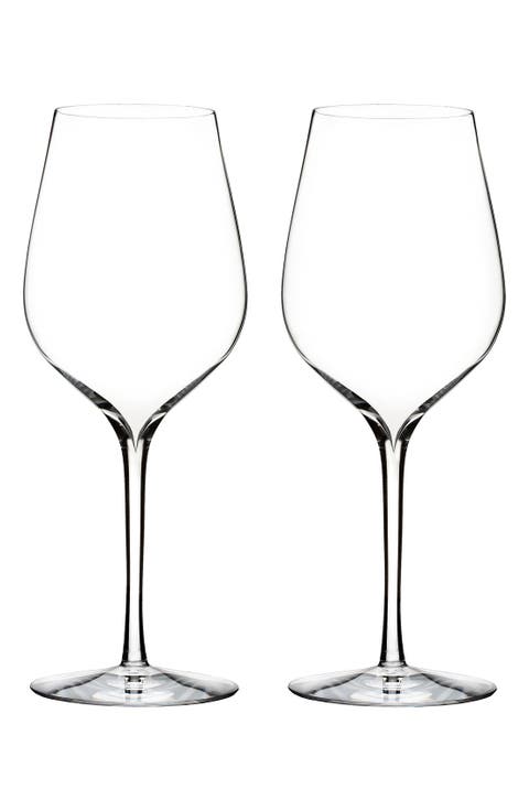 'Elegance' Fine Crystal Sauvignon Blanc Glasses (Set of 2)