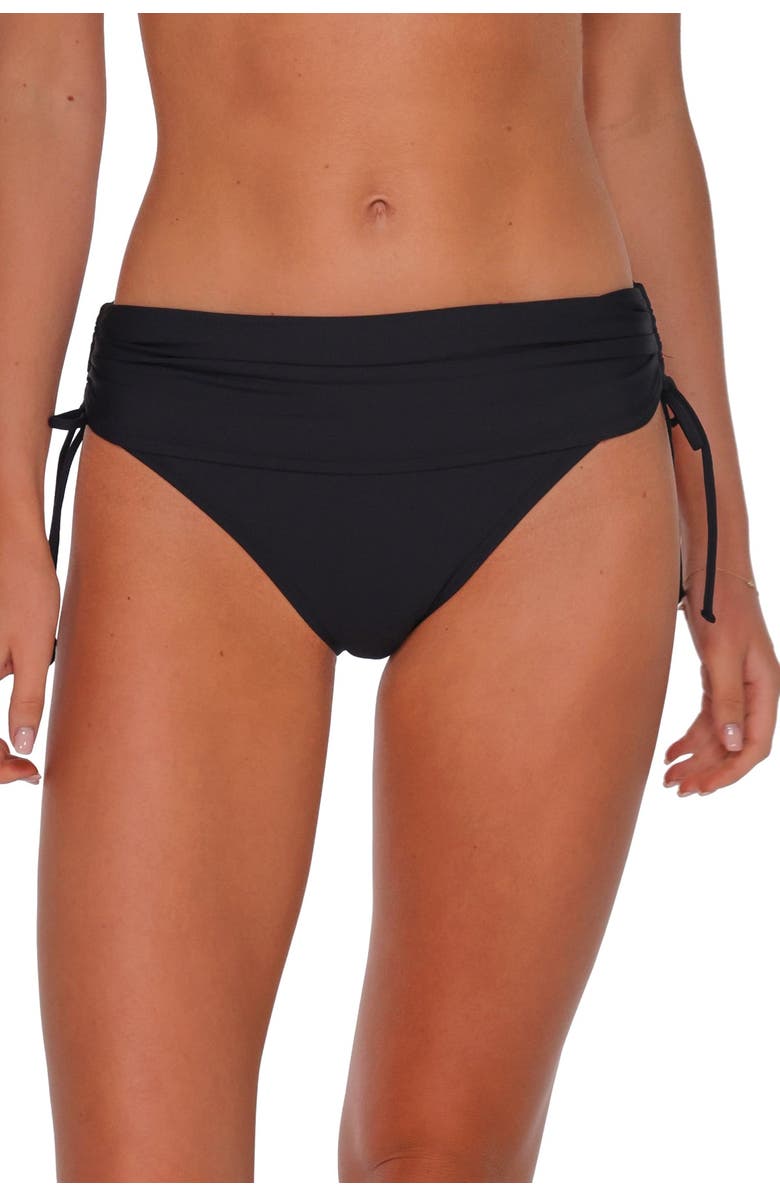 Sunsets Darci High Waist Bikini Swim Bottoms, Alternate, color, Black