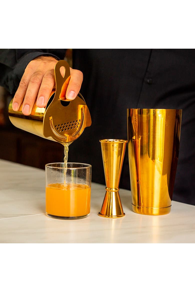 4-Piece Craft Bar Set, Gold, Alternate, color, Gold