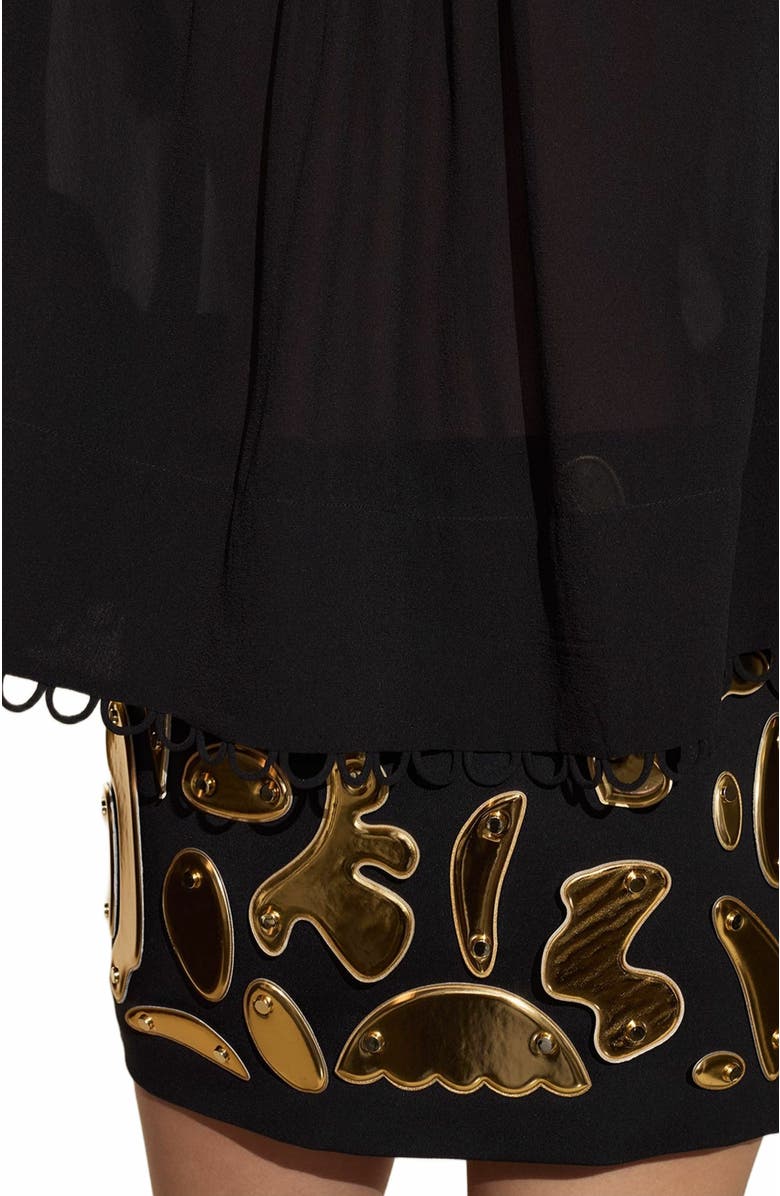 Cynthia Rowley Calypso Mini Skirt, Alternate, color, Black