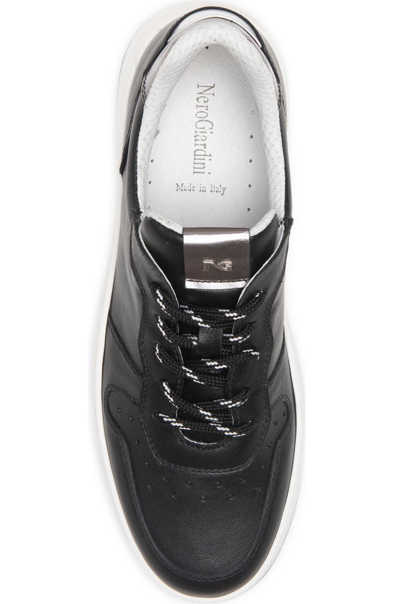 NeroGiardini Clean Retro Leather Sneaker, Alternate, color,