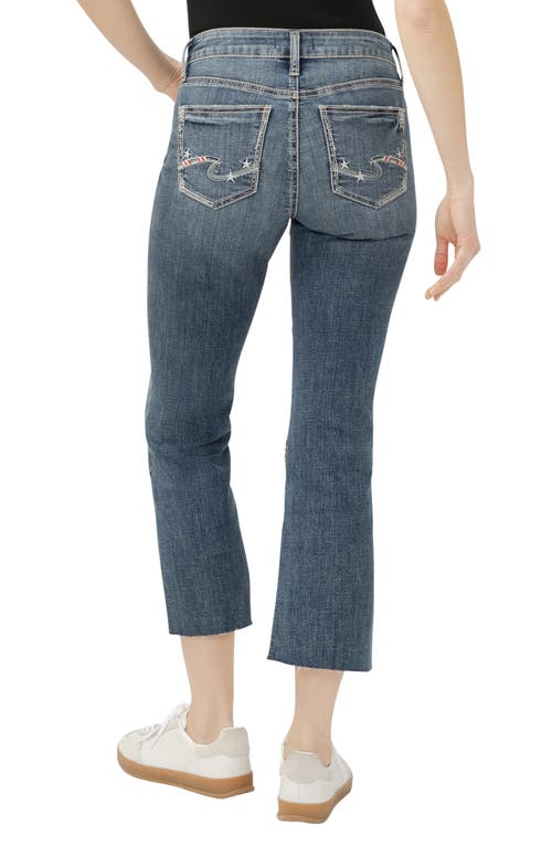 Silver Jeans Co. Suki Curvy Raw Hem Mid Rise Kick Flare Jeans