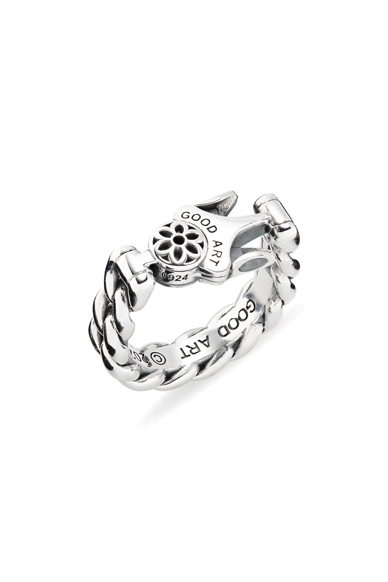 Men's Model 10 Ring, Main, color, SILVER