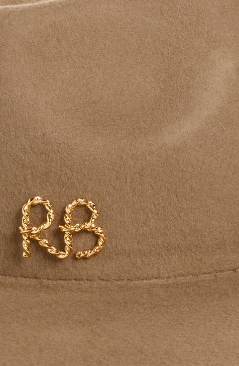 Logo Embellished Fedora Hat
