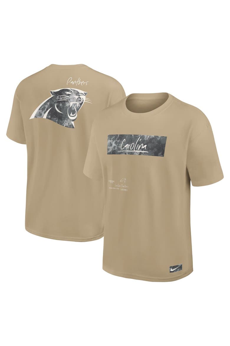 Men's Nike Tan Carolina Panthers Statement Max90 T-Shirt, Alternate, color, Tan