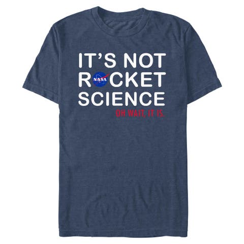 Men's NASA It's Not Rocket Science Logo  Graphic T-Shirt