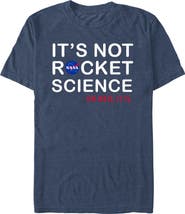 NASA Men's NASA It's Not Rocket Science Logo Graphic T-Shirt