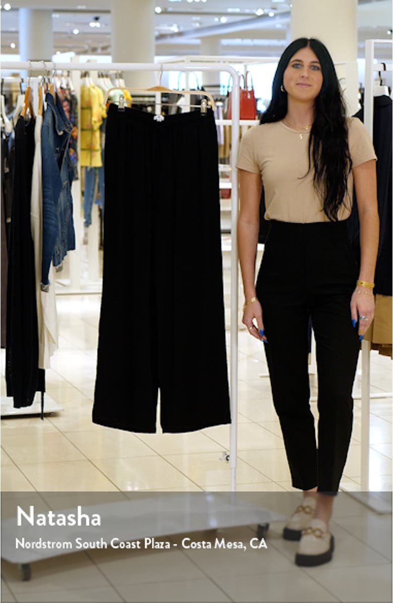 Textured Wide Leg Pants, sales video thumbnail