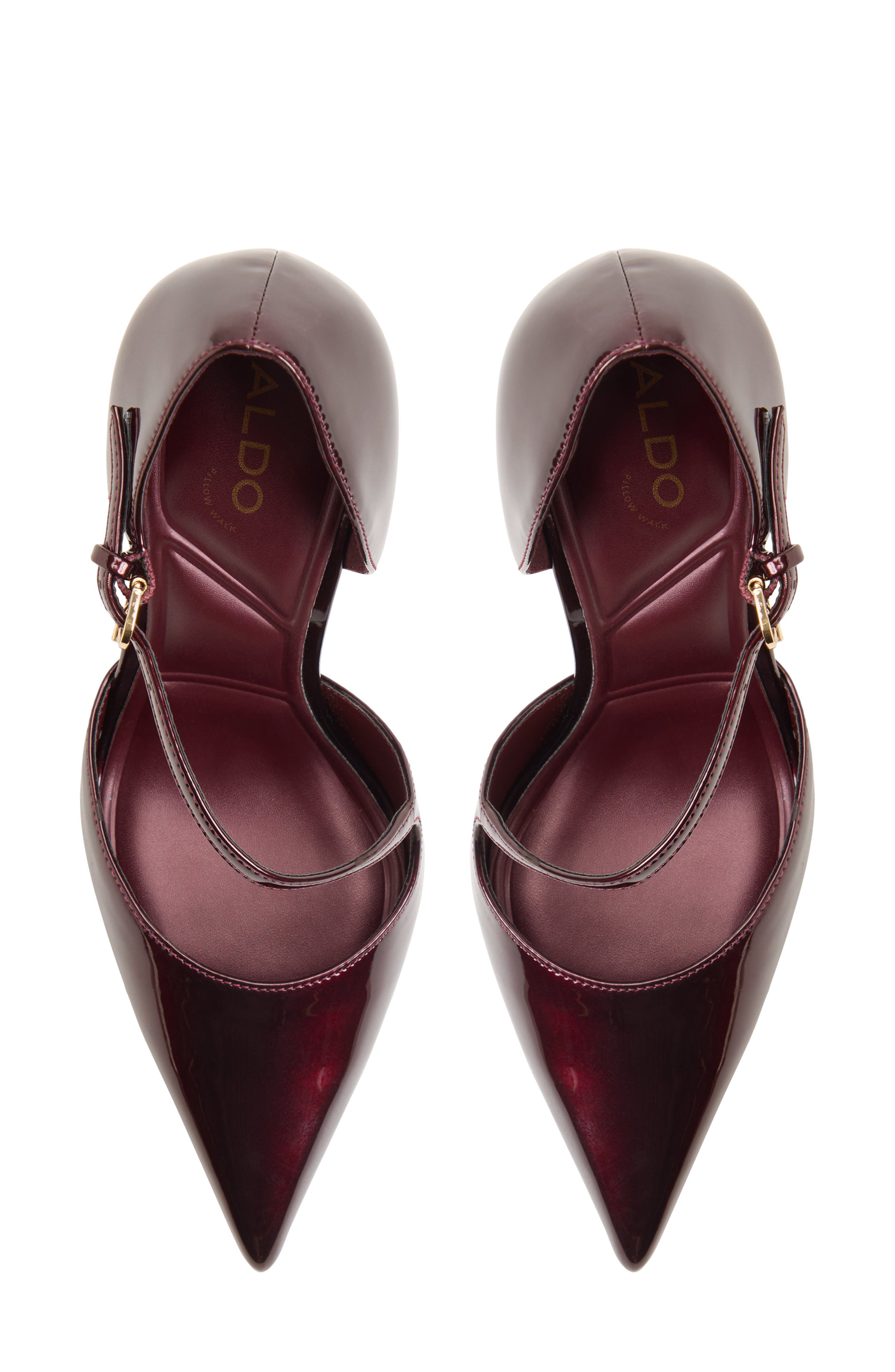 Janinne Pointed Toe d'Orsay Pump, Alternate, color, DARK BROWN