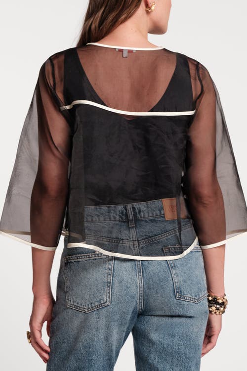 Frances Valentine Parker Swing Top In Black
