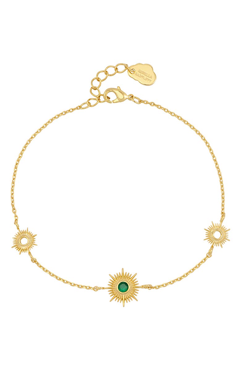 Estella Bartlett Sunburst Bracelet, Alternate, color, Gold