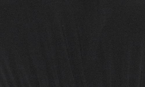 Marina Smocked Waist Jersey Dress In Black