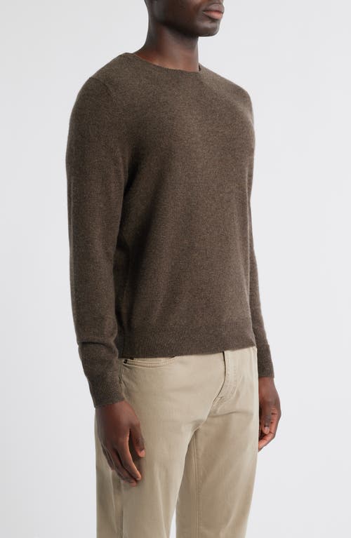 Nordstrom Cashmere Crewneck Sweater In Brown