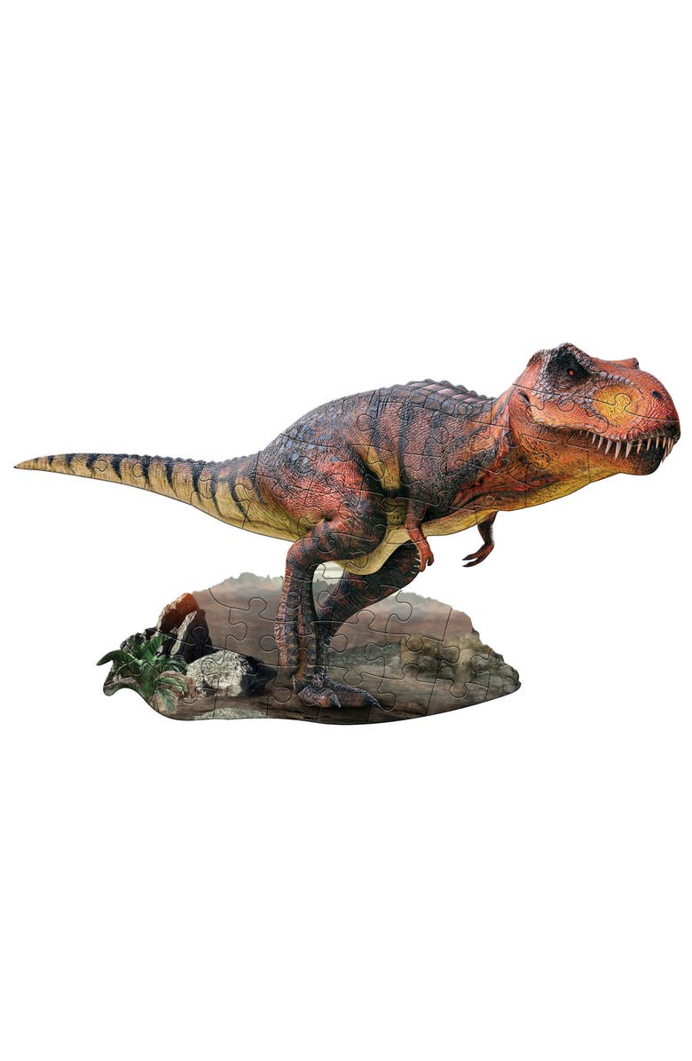 Madd Capp I Am Lil T. Rex 48 Piece Dinosaur Shaped Puzzle, Alternate, color, 