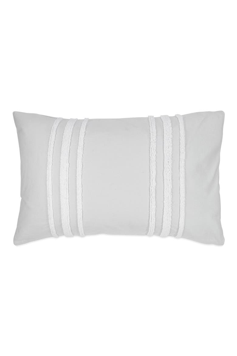 Chenille Stripe Comforter & Shams Set, Alternate, color, SILVER