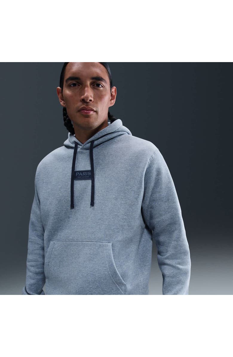Nike Men
s Nike  Heather Navy Paris Saint-Germain Club Pullover Hoodie, Alternate, color, Heather Navy