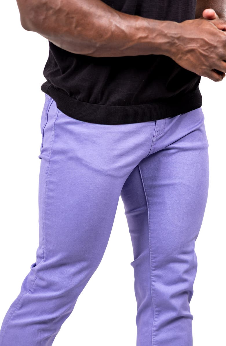 Maceoo Marthyr Stretch Skinny Jeans, Alternate, color, Purple