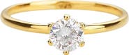 Bearfruit Jewelry Sterling Silver 18k Gold Plated Izzie Ring Dainty Minimalist Sparkle