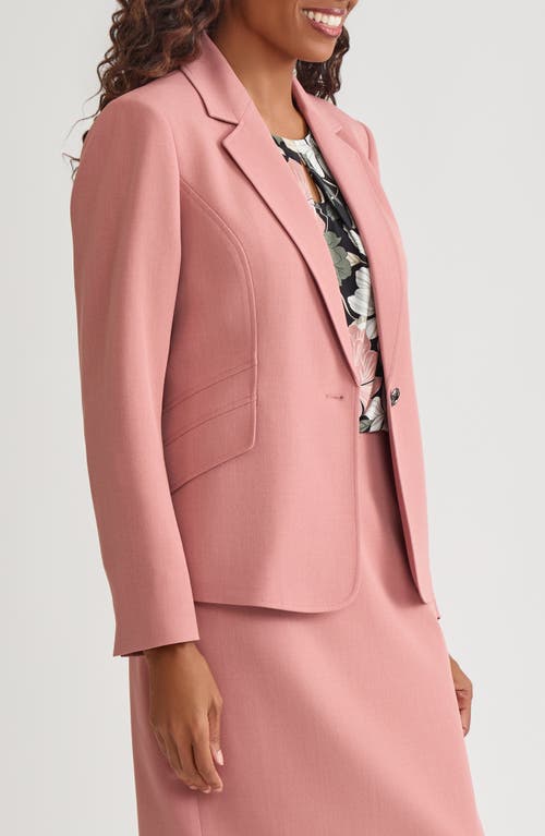 Kasper One-button Blazer In Pink