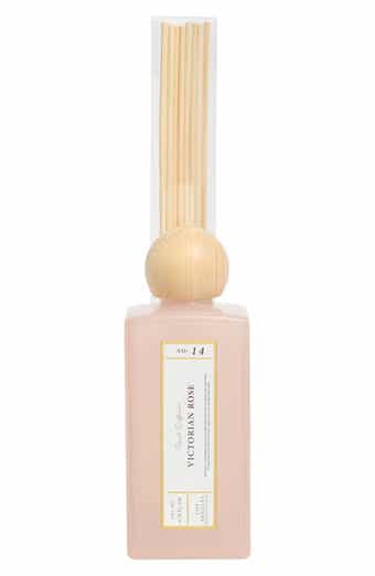 PORTOFINO CANDLES Victorian Rose Milk Glass Reed Diffuser