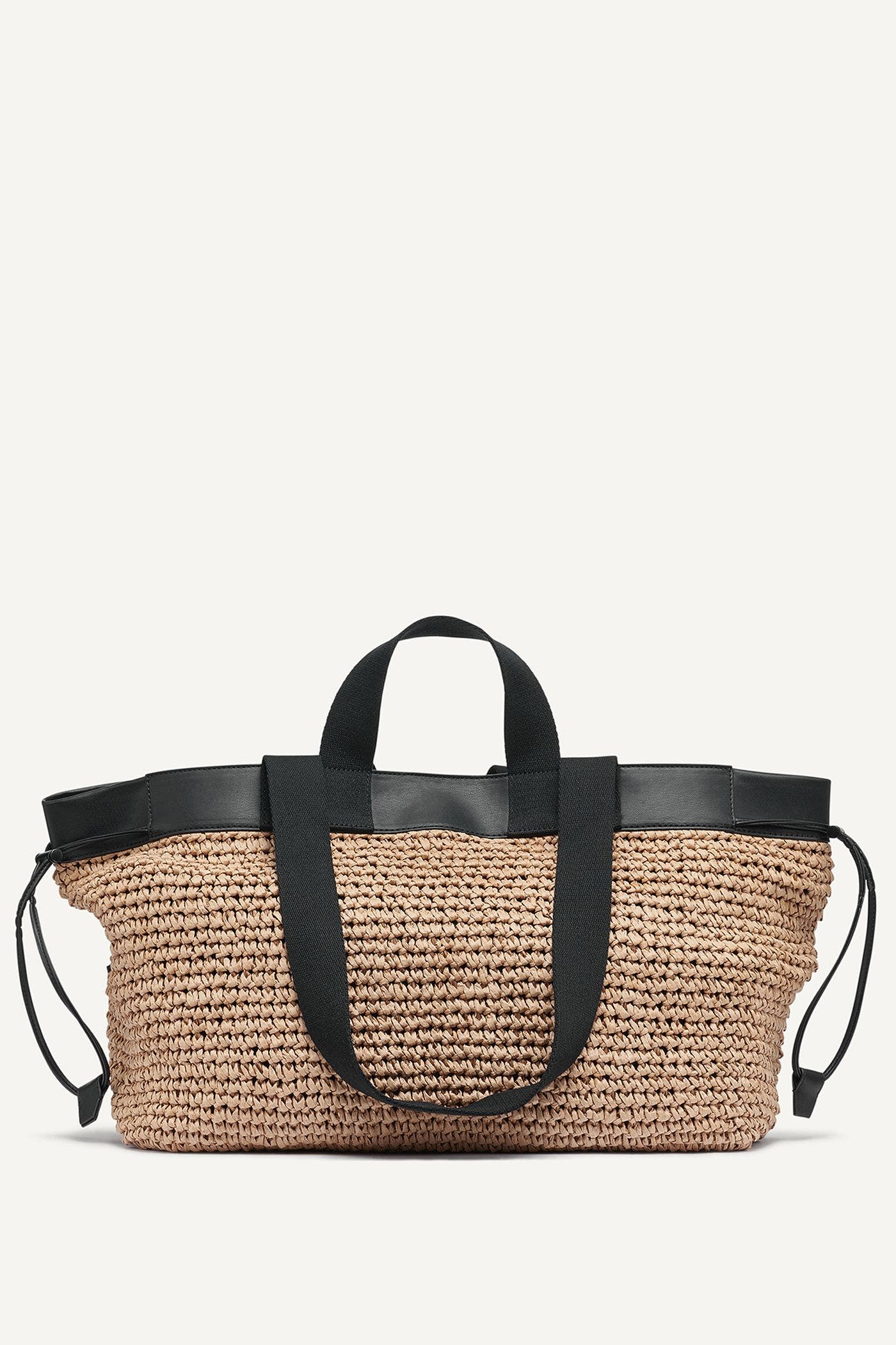 DKNY 1989 Capsule Bardot Tote, Alternate, color, Natural/Black