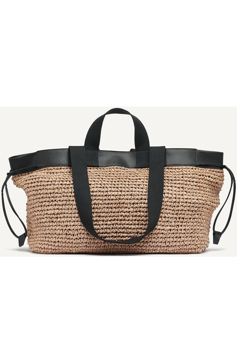 DKNY 1989 Capsule Bardot Tote, Alternate, color, Natural/Black