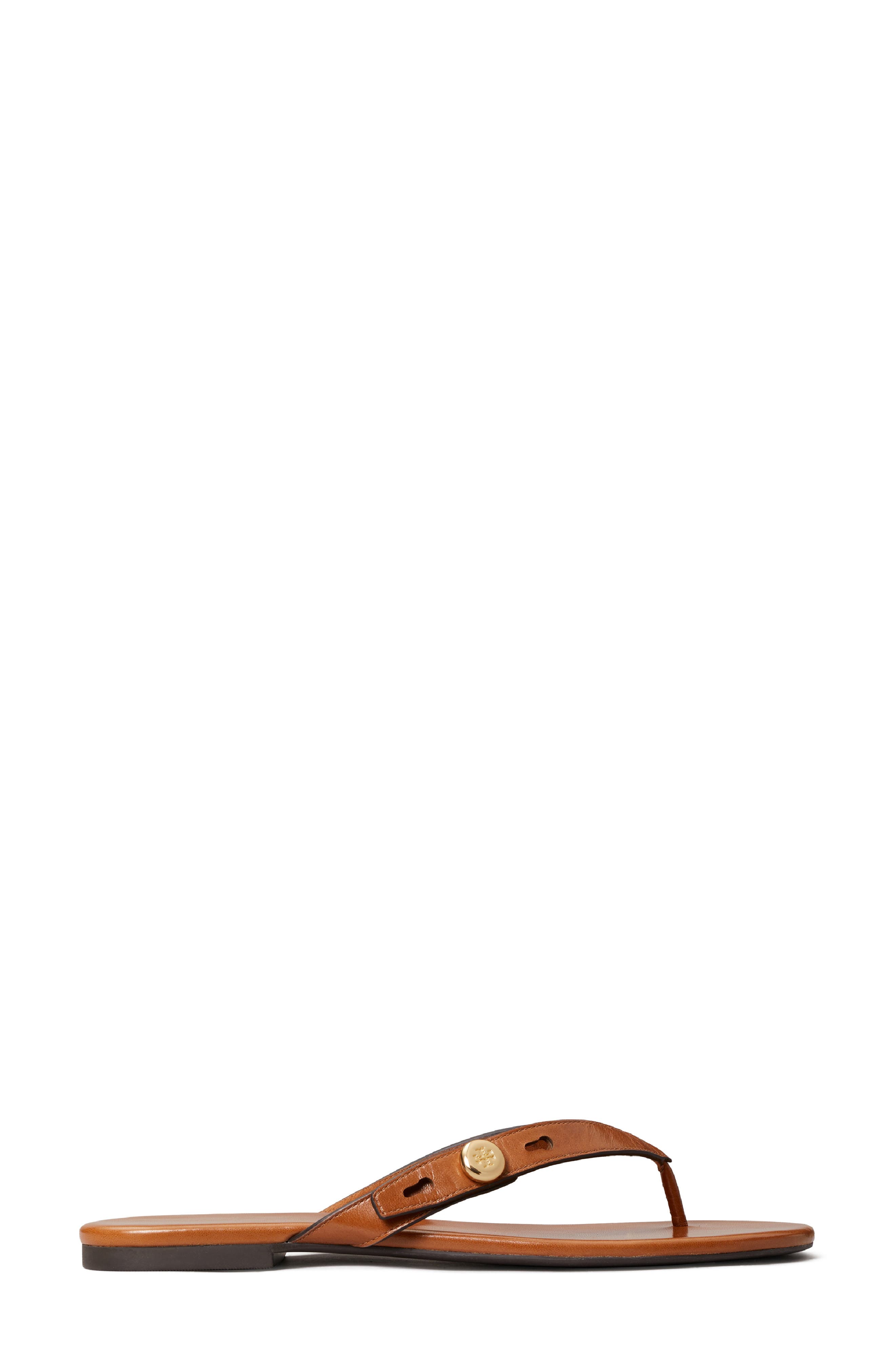 Tory Burch <p>Romy Leather Thong Sandal (Women) </p>, Alternate, color, Classic Cuoio