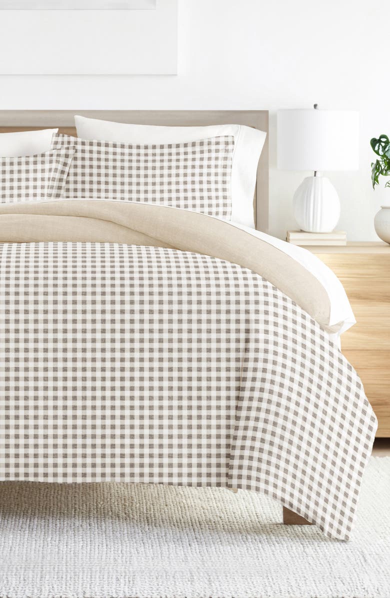 HOMESPUN Pattern Duvet Cover & Sham Set, Alternate, color, Natural